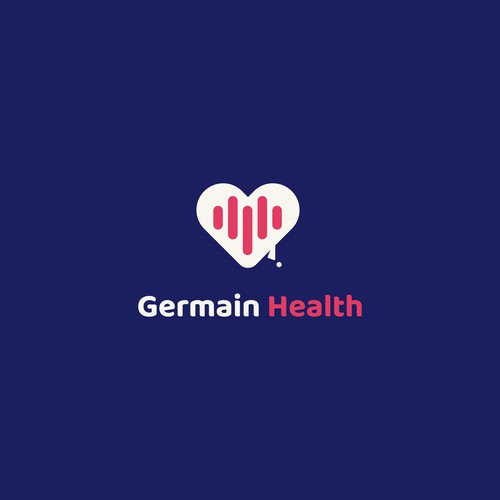 Cute messages logo with the title 'Logo concept for healthcare consulting'