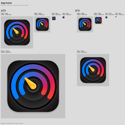 macOS app icon for Activity Monitor app that displays usage data of remote computers.