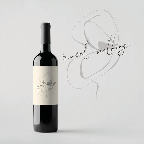 Wine label artwork with the title 'Wine label artwork'