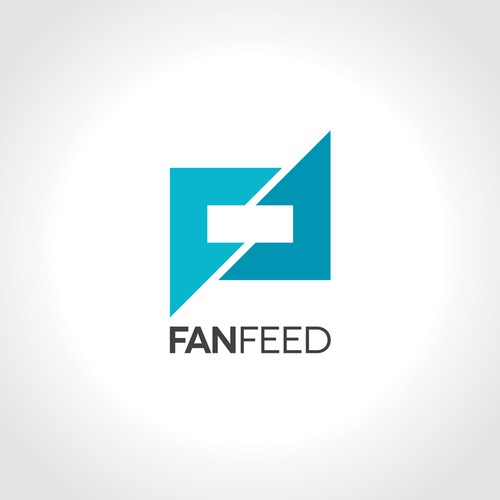 Corporate identity logo with the title 'Fan Feed'