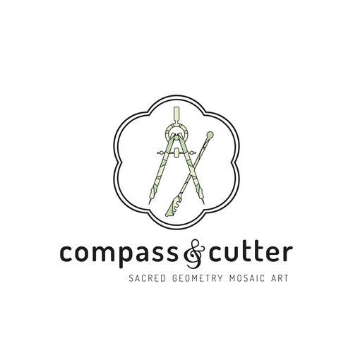 Sans serif logo with the title 'Delicate logo concept for mosaic art company'