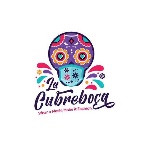 Mexican logo with the title 'La Cubreboca'