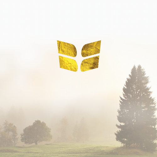 Gold foil logo with the title 'Church'