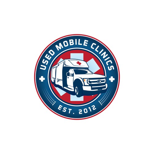 Van logo with the title 'Logo for mobile clinics.'