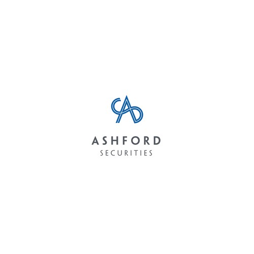 Broker logo with the title 'Concept for Ashford Securities, a real estate investment firm'