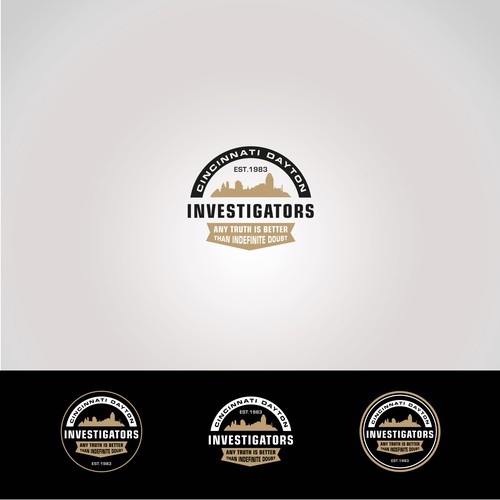 Masculine brand with the title 'logo for an investigation firm'