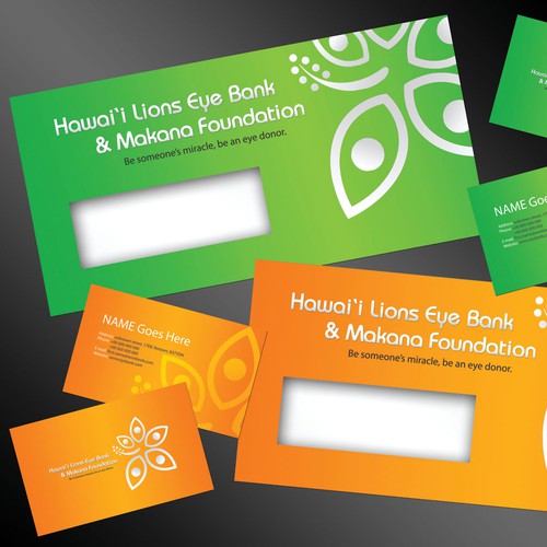 Envelope design with the title 'Stationery'