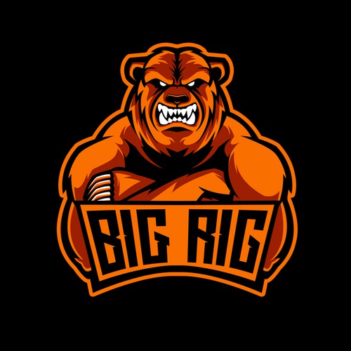 Paw design with the title 'BIG RIG LOGO and Clothing Design'
