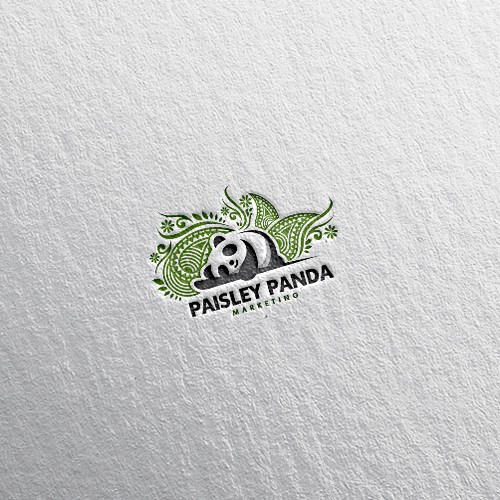 Panda logo with the title 'Panda logo for marketing company'
