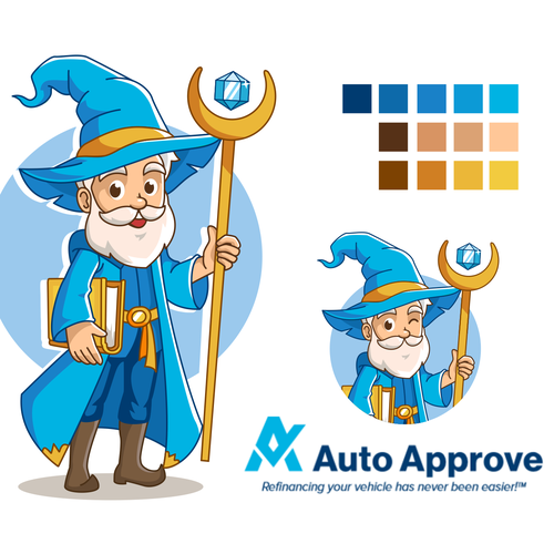 Beard design with the title 'Auto Approve Logo Mascot'