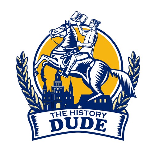 Rider design with the title 'The History Dude'