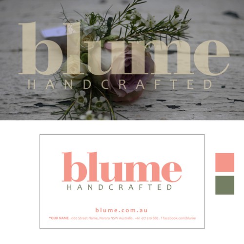 Florist design with the title 'florist logo THIS DESIGN IS AVAILABLE'