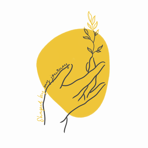 Linework design with the title 'Feminine logo'