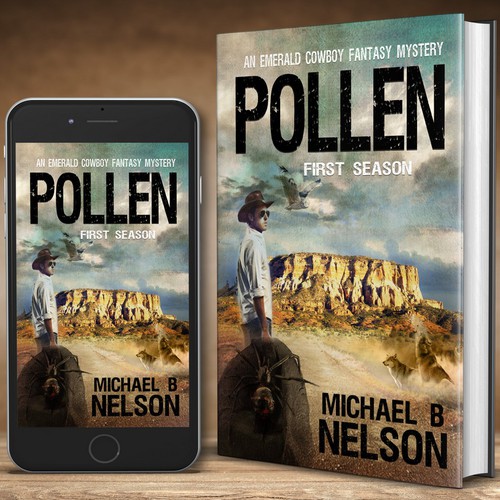 Contemporary book cover with the title 'Cover Design for Contemporary Fantasy Crime Novel'