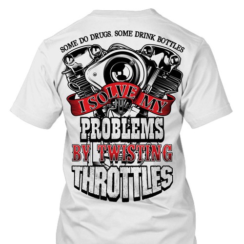 Automotive t-shirt with the title 'Twisting My Throttles'