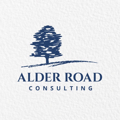 Tree design with the title 'Logo for Alder Road'