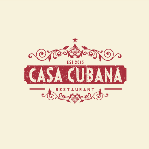 Nightclub design with the title 'Casa cubana restaurant and bar'