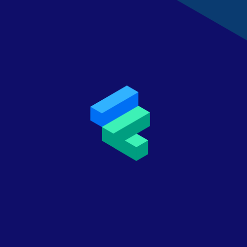 Black berry logo with the title 'Letter F logo'