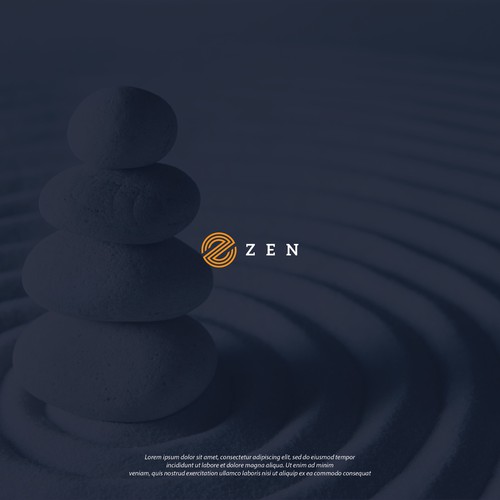 Stripes logo with the title 'Logo design for Zen'