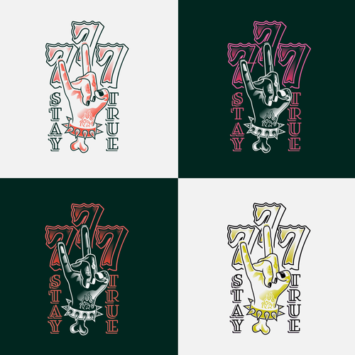 Nail logo with the title 'Tattoo Inspired Logo '