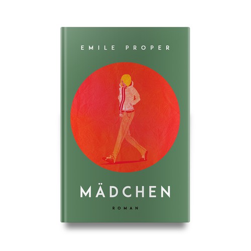 Roman design with the title 'Book cover for "Mädchen"'