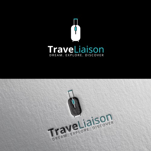 Airline and flight logo with the title 'Logo for "TraveLiaison"'
