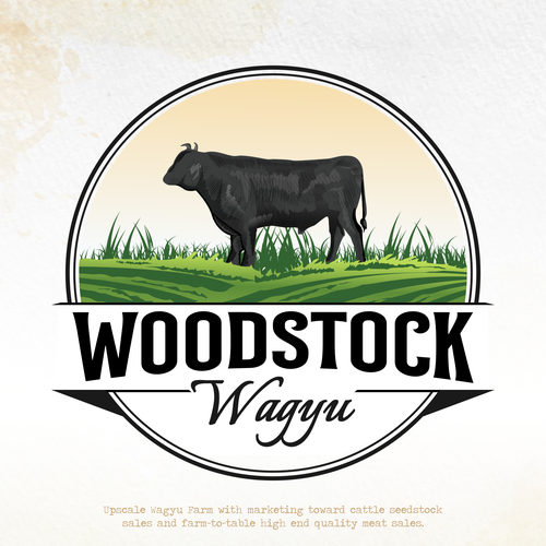 Agriculture t-shirt with the title 'Emblem logo Woodstock Wagyu'