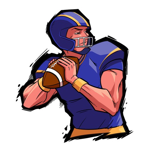 Superhero artwork with the title 'Football card game'