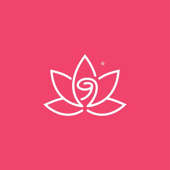 Bud logo with the title 'Modern Line-Art Design for RoseCBD,  New Brand Offering Menstrual Pain Relief '