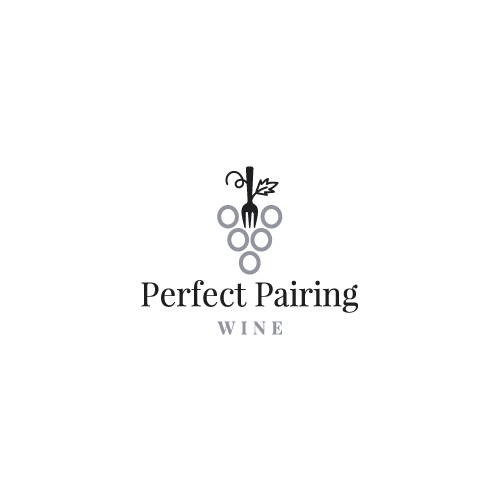 Recipe logo with the title 'Logo Perfect Pairing Wine'