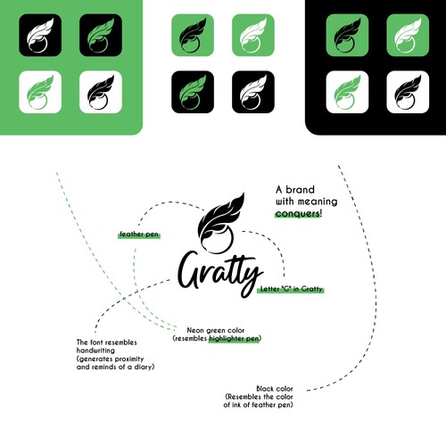 Marca logo with the title 'Graphic brand for mobile app (logotipo)'