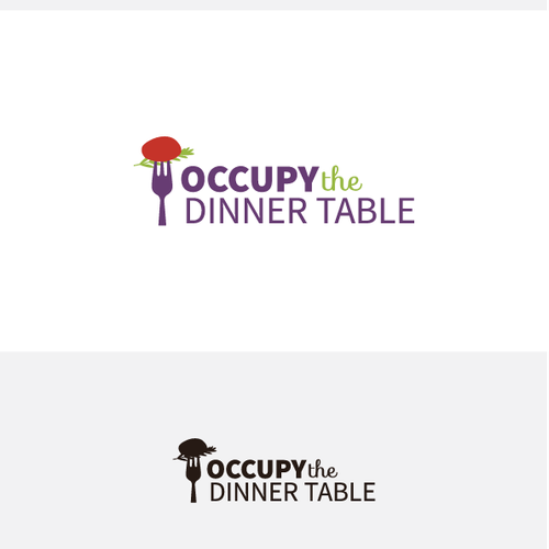Food blog logo with the title 'Occupy The Dinner Table needs a new logo'