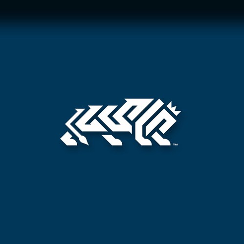 Geometric lion logo with the title 'Bold &Simple Logo'