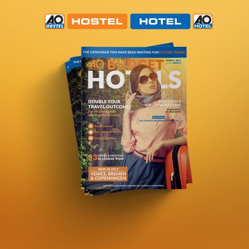 Magazine ad design with the title 'Magazine Cover'