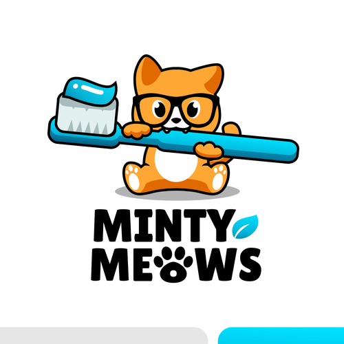 Friendly design with the title 'Minty Meows'