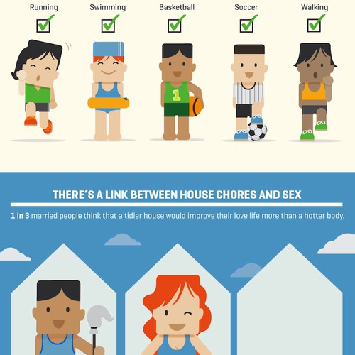 Infographic artwork with the title 'Infographic for Lift iPhone App on New Year's Resolutions'