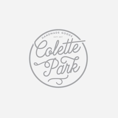 Best adobe fonts logo with the title 'modern letter form logo for colette park'