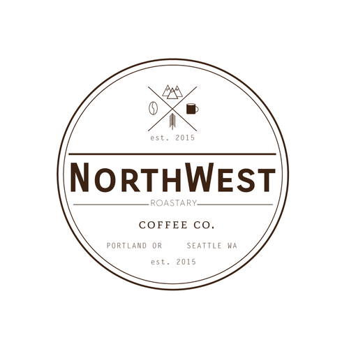 Northwest logo with the title 'Northwest Coffee Logo Design'