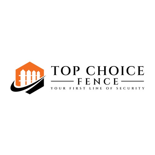 Gate design with the title 'Top Choice Fence'