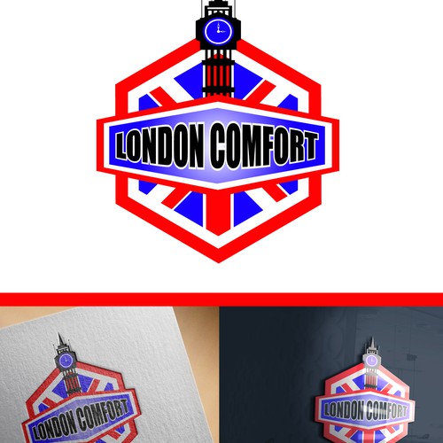 British logo with the title 'London Comfort logo concept '
