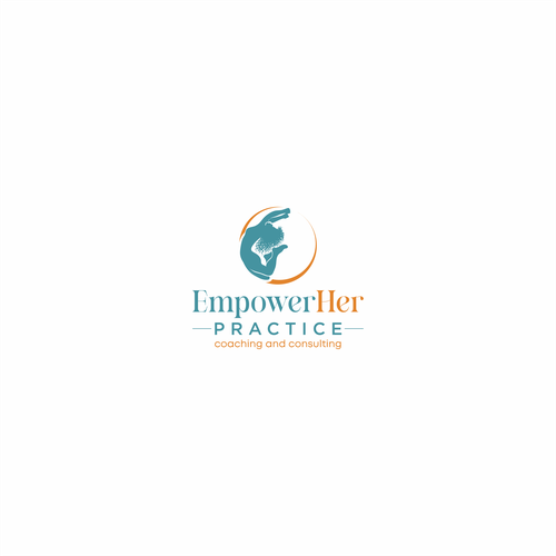 Woman logo with the title 'Logo design for EmpowerHer Practice'