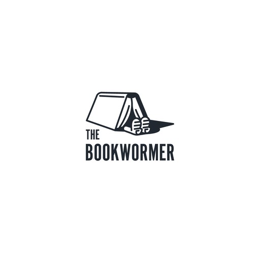 Road trip logo with the title 'Logo for The bookwormer'