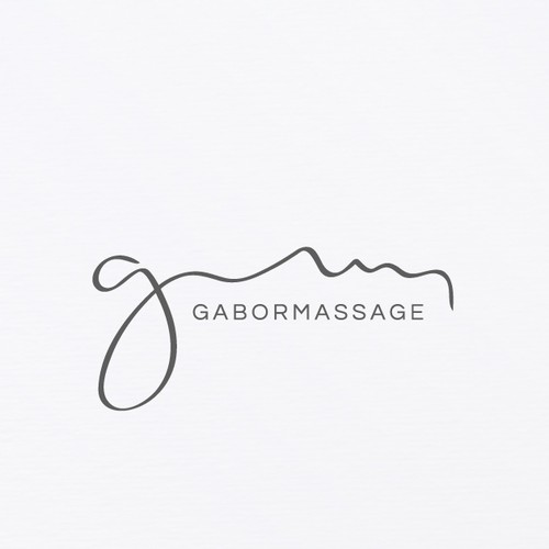 Massage logo with the title 'Gabor Massage Logo Design'