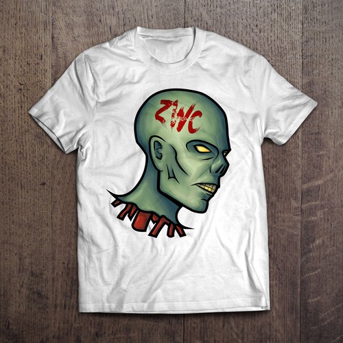 Zombie t-shirt with the title 'Zombie T-Shirt'