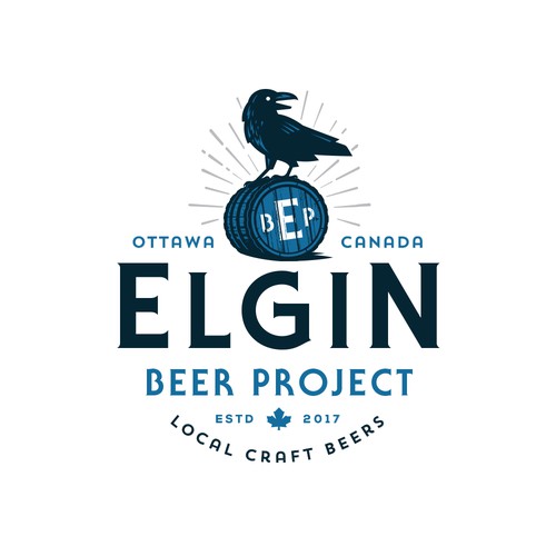 Crow design with the title 'E B P'