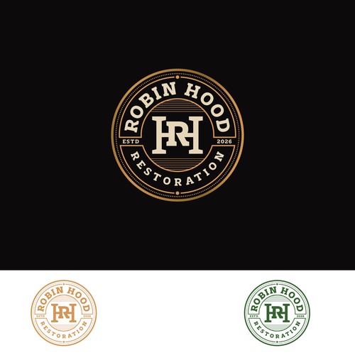 Design with the title 'robin hood'