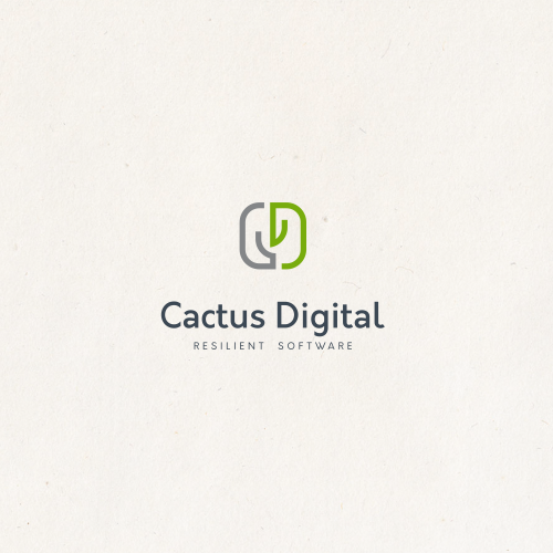 Cactus brand with the title 'simple and minimal logo'
