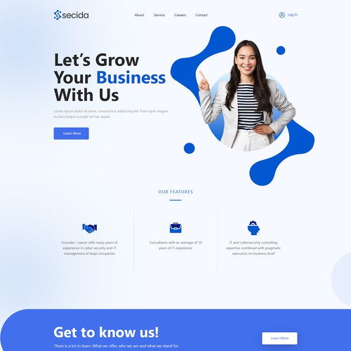 Unique website with the title 'secida AG'