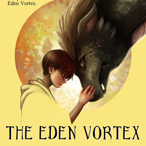 Children's book cover with the title 'the Eden Vortex - book cover'