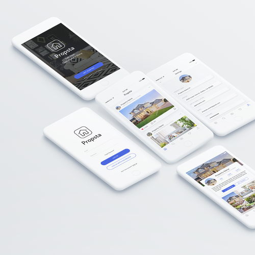 Sharing design with the title 'Propsta - share and sell your home!'